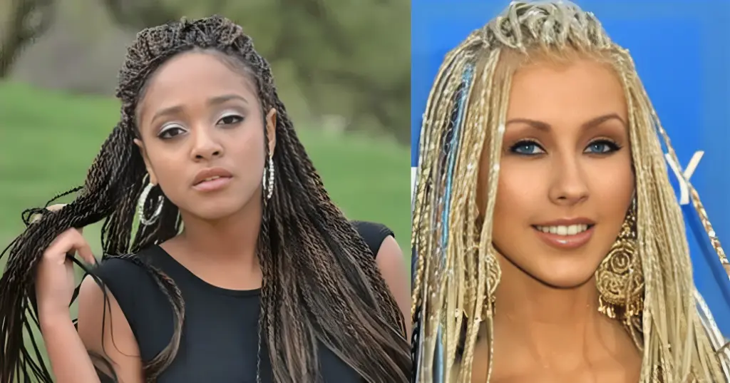 Small blonde box braids hairstyles