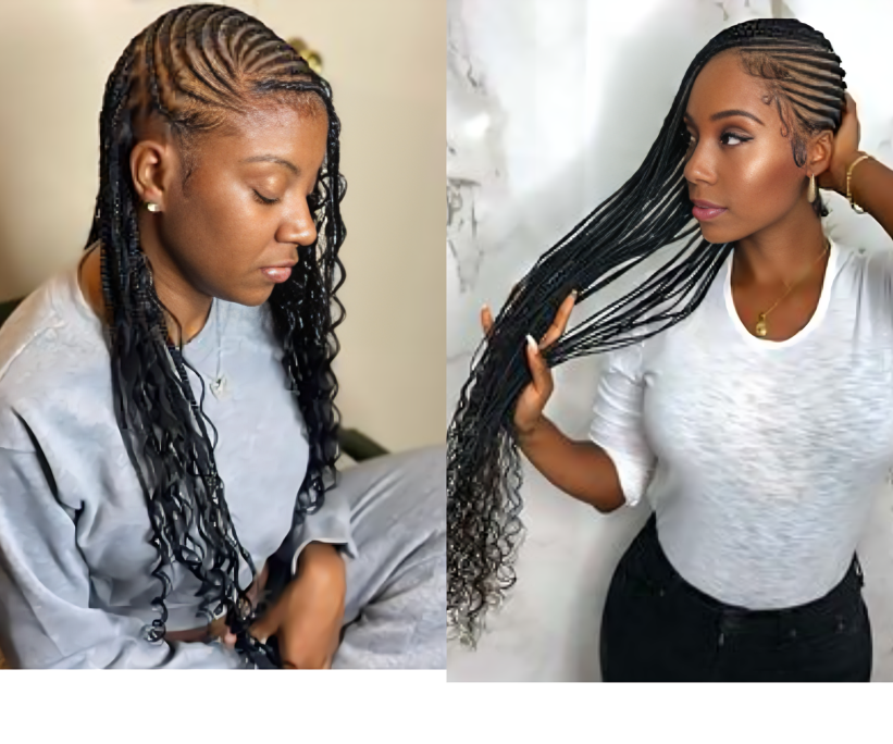 lemonade braids with knotless