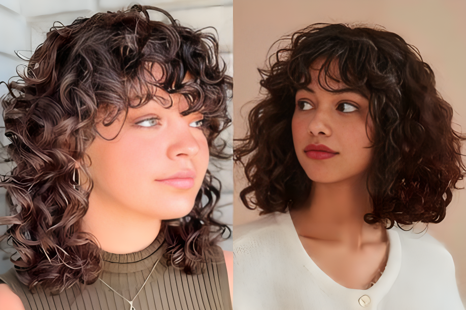 Curly Hair with Bangs