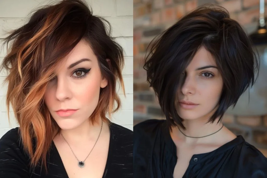 Asymmetrical Bob over 40 To Try in 2024