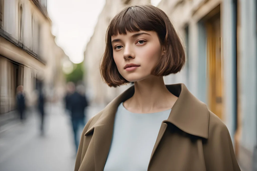 French Bob haircut or hairstyle for teenage girls 