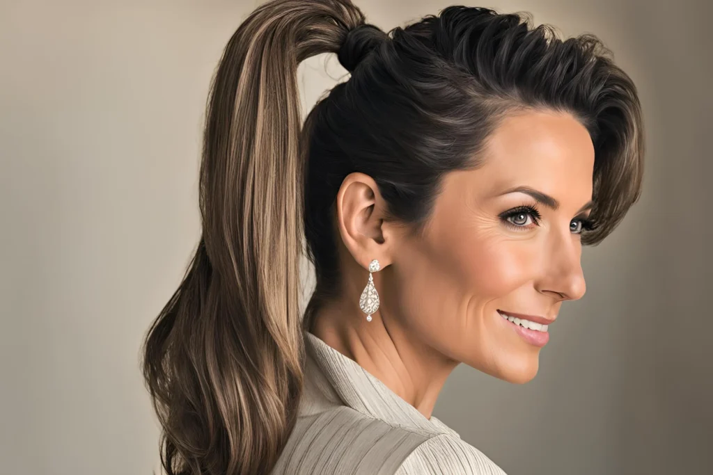 High Ponytail over 40 To Try in 2024