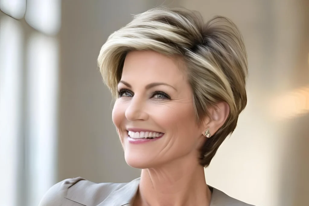 Short Style with a Swept Back