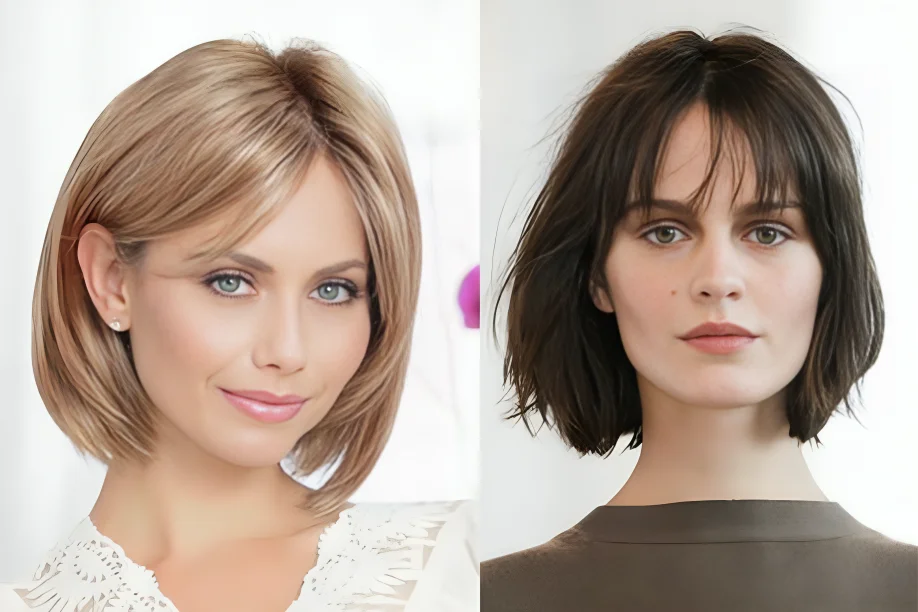 Chin-Length Bob with a Center Part