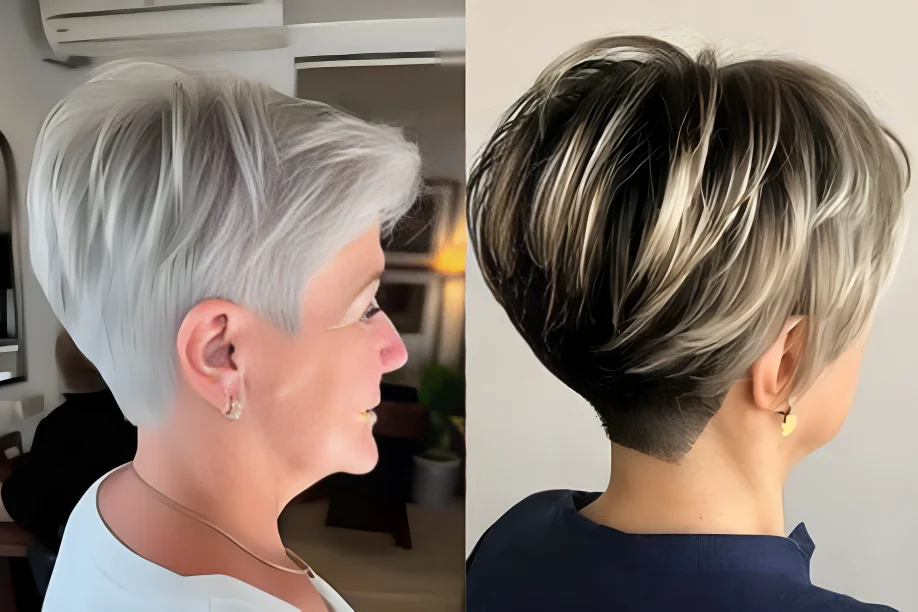 Undercut Pixie with a Short Back and a Fringe: