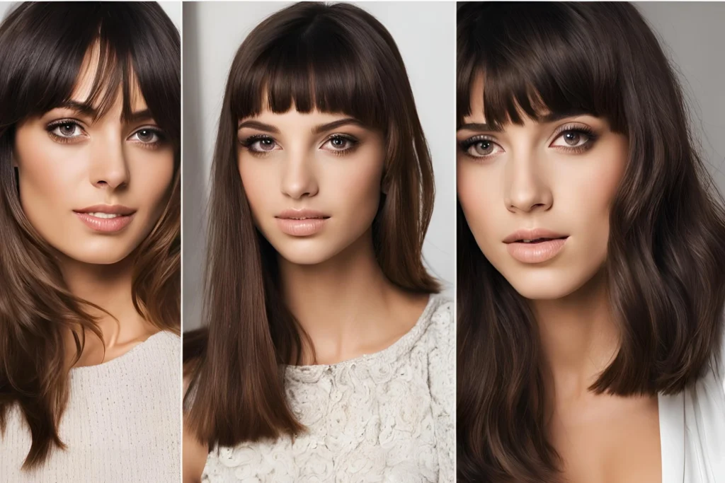 Wispy Bangs haircut or hairstyle for teenage girls 