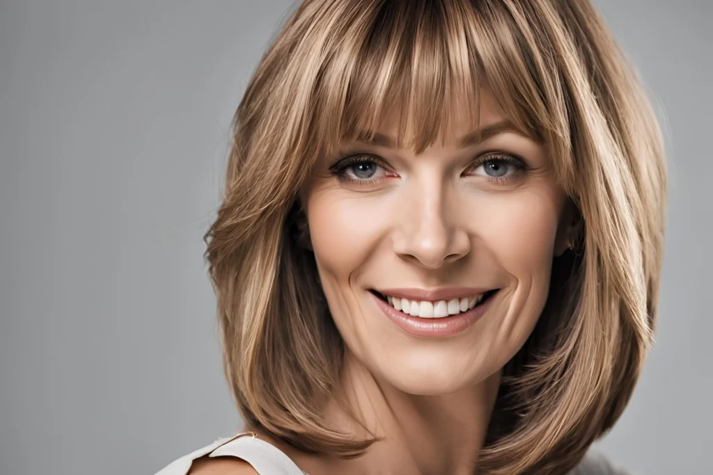 layers bob with bangs over 40 To Try in 2024