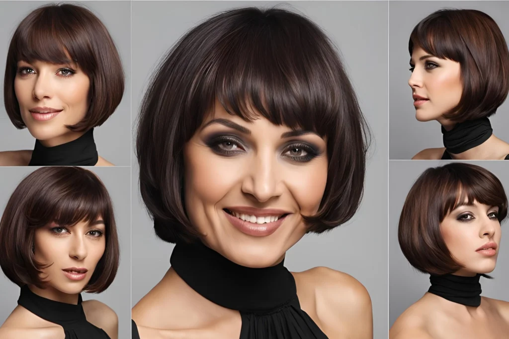 Chin-Length Bob with Bangs