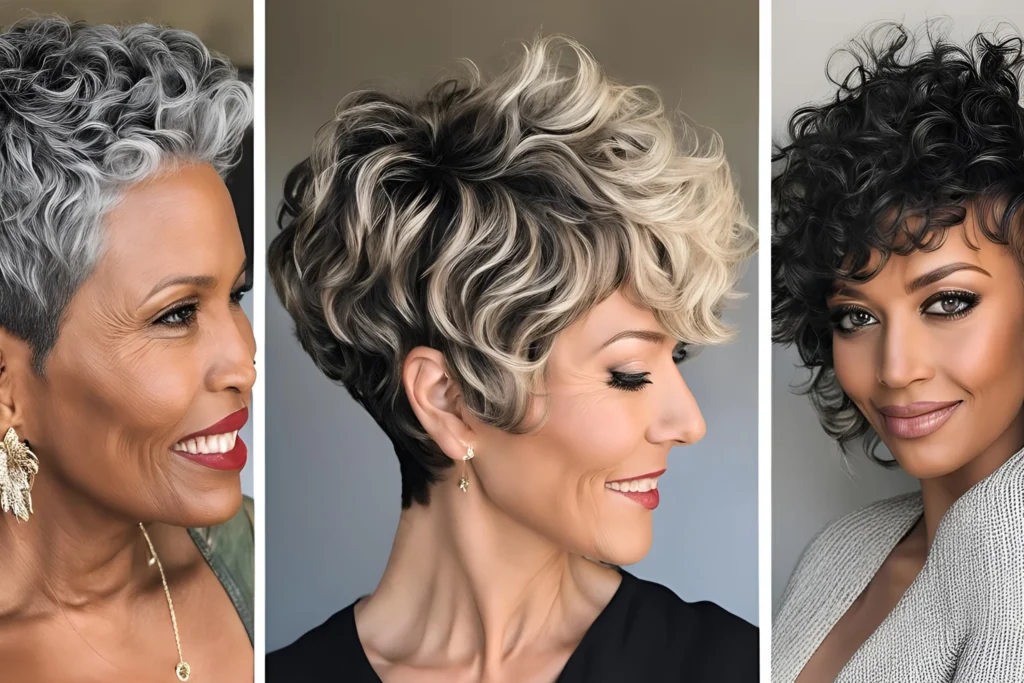 Layered Curly Pixie