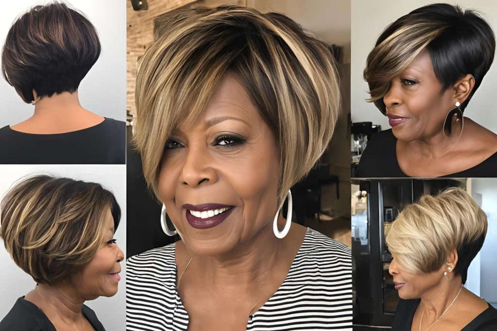 Soft Layered Bob for Round Faces