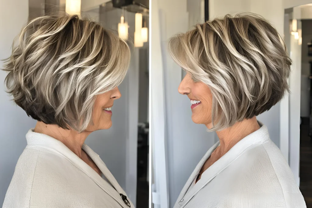 Stacked Bob for Full, Wavy Hair