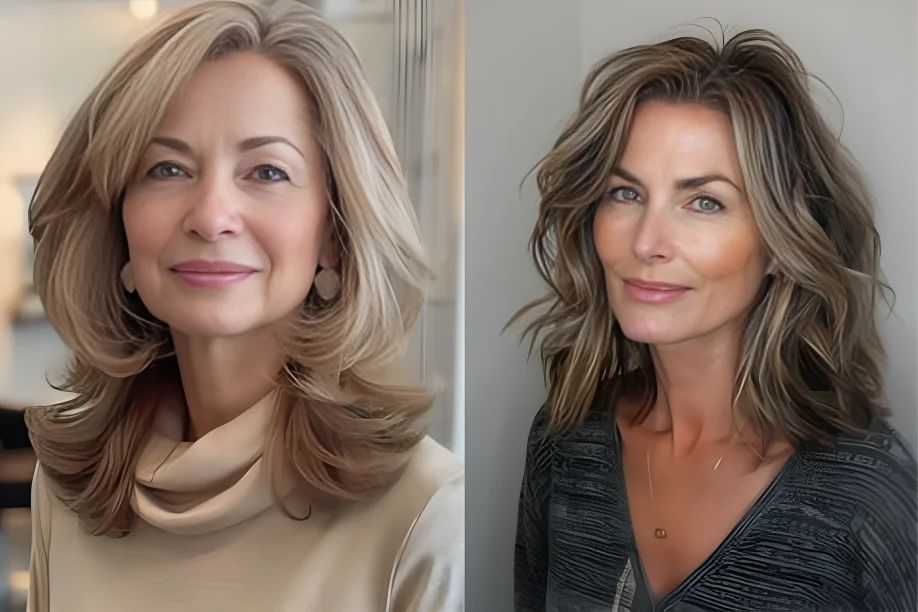 Medium-Length Haircuts for Older Women with Thin Hair