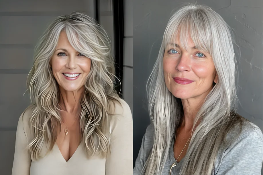 Long Haircuts for Older Women with Thin Hair 