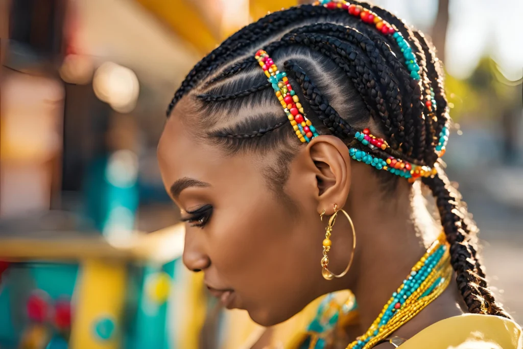 Accessorized Lemonade Braids