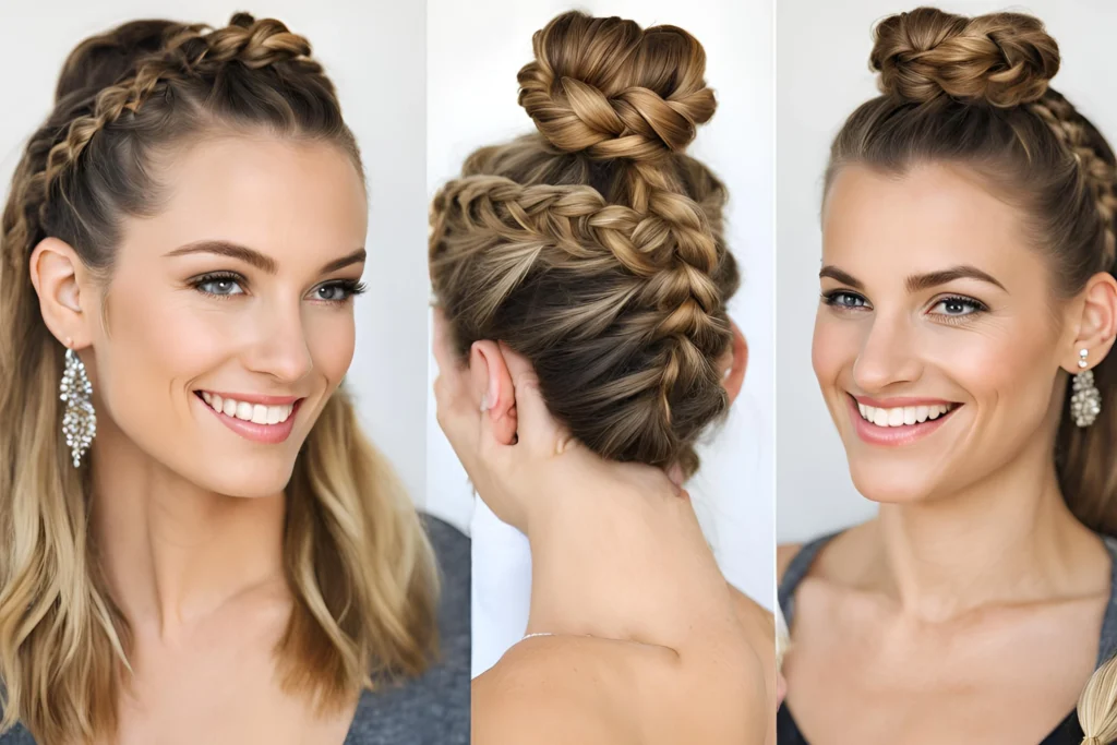 Braided Top Knot Lemonade Style