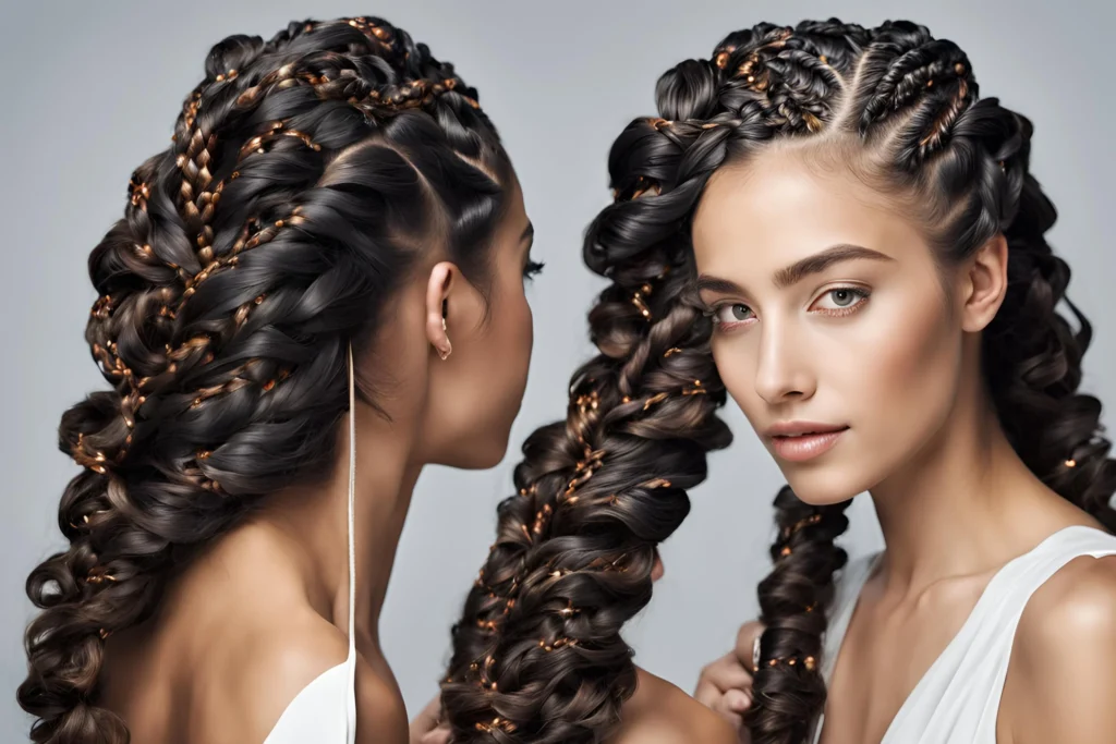 Braids with Twists and Curls