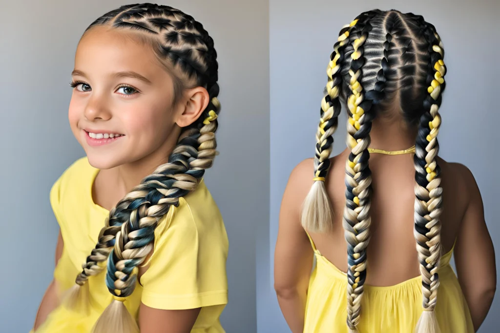 Chunky Lemonade Braids for kids