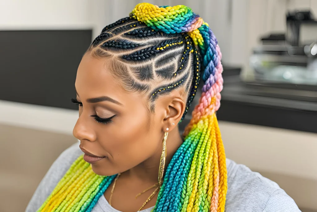 Colored Lemonade Braids