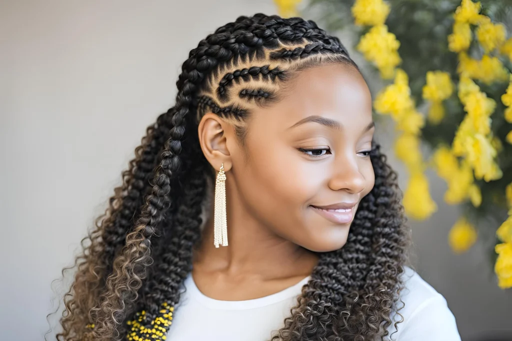 Curly Ends Lemonade Braids