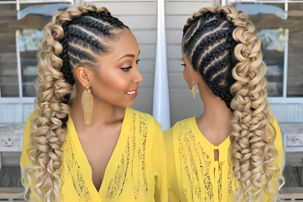 Loose Curls Lemonade Braids