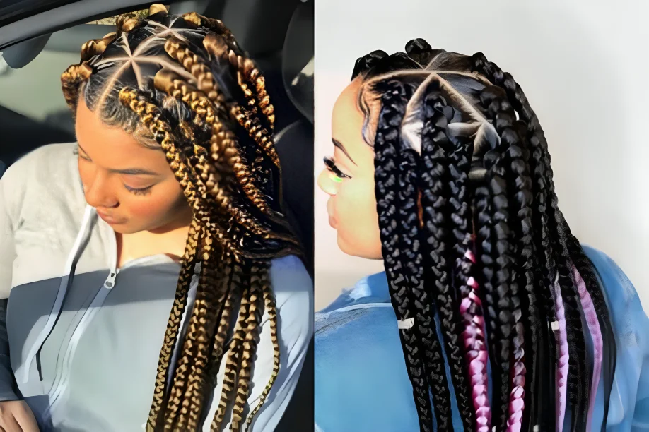 Triangle Part Lemonade Braids