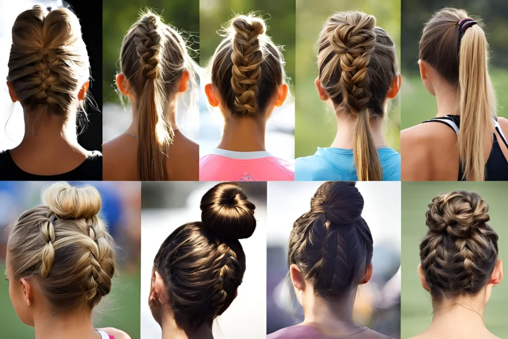 Additional Track and Field Hairstyles for girls