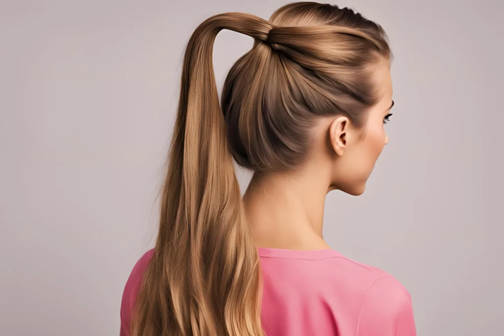 Backwards Ponytail for girls