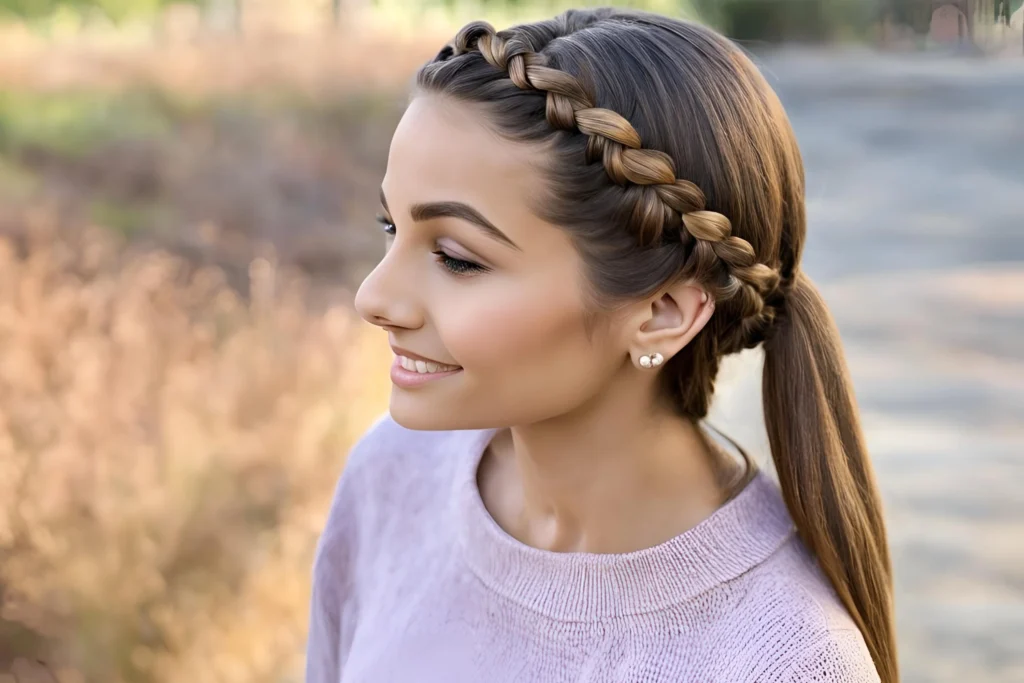 Braided Headband Hairstyle