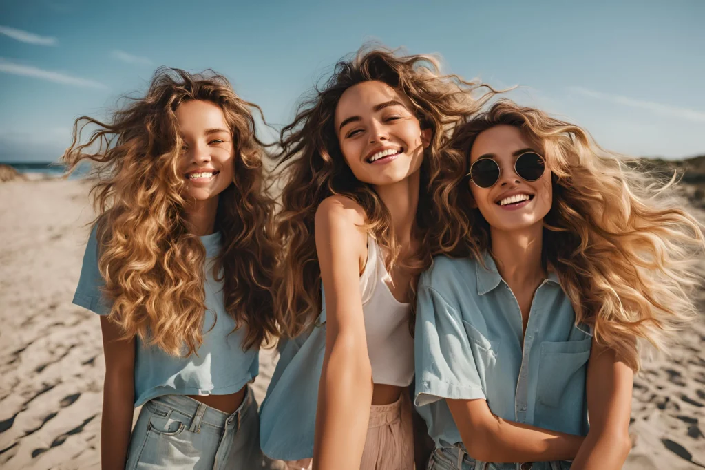 Carefree Vibe of Messy Beach Waves