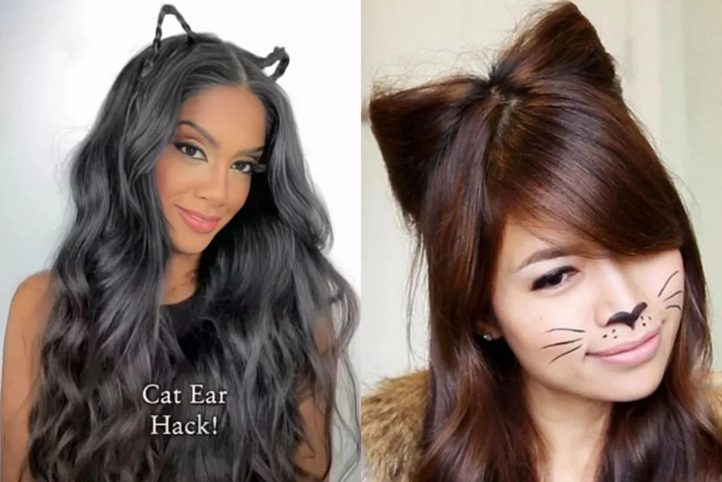 Cat Ears Updo Cute and Quick