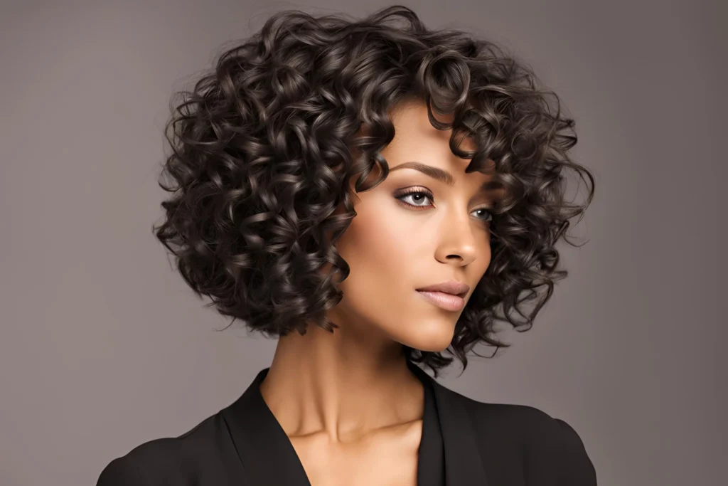 Classic Curly Bob for Black Women