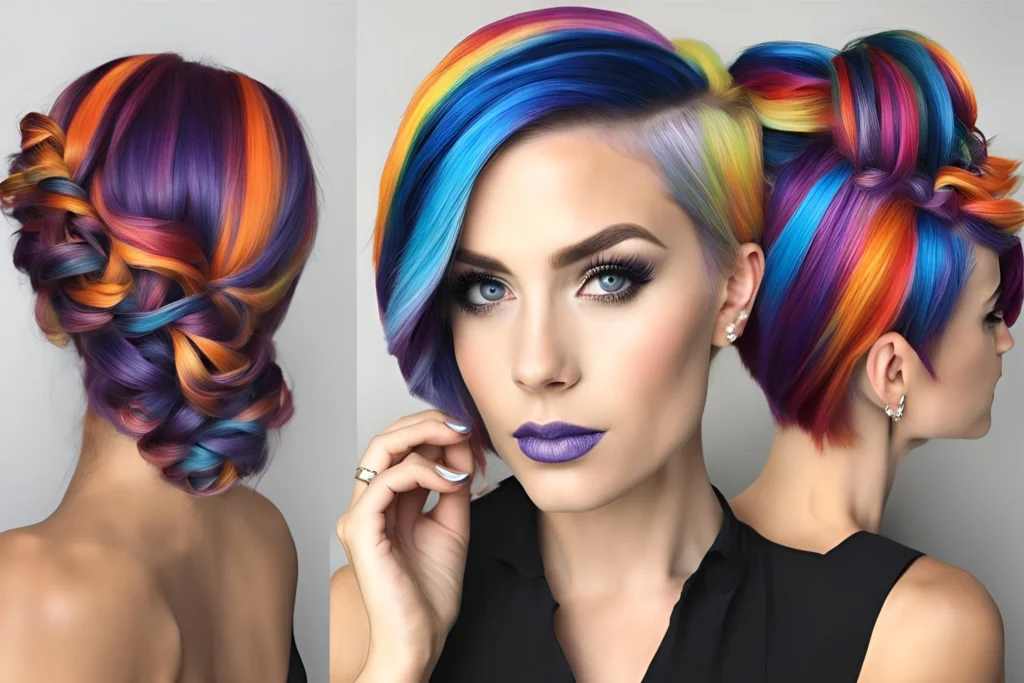 Colorful Halloween Hairstyles 