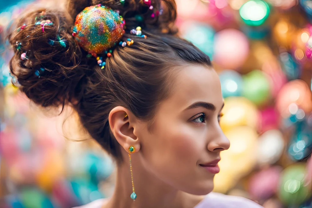 Donut Bun with Sprinkles for girls