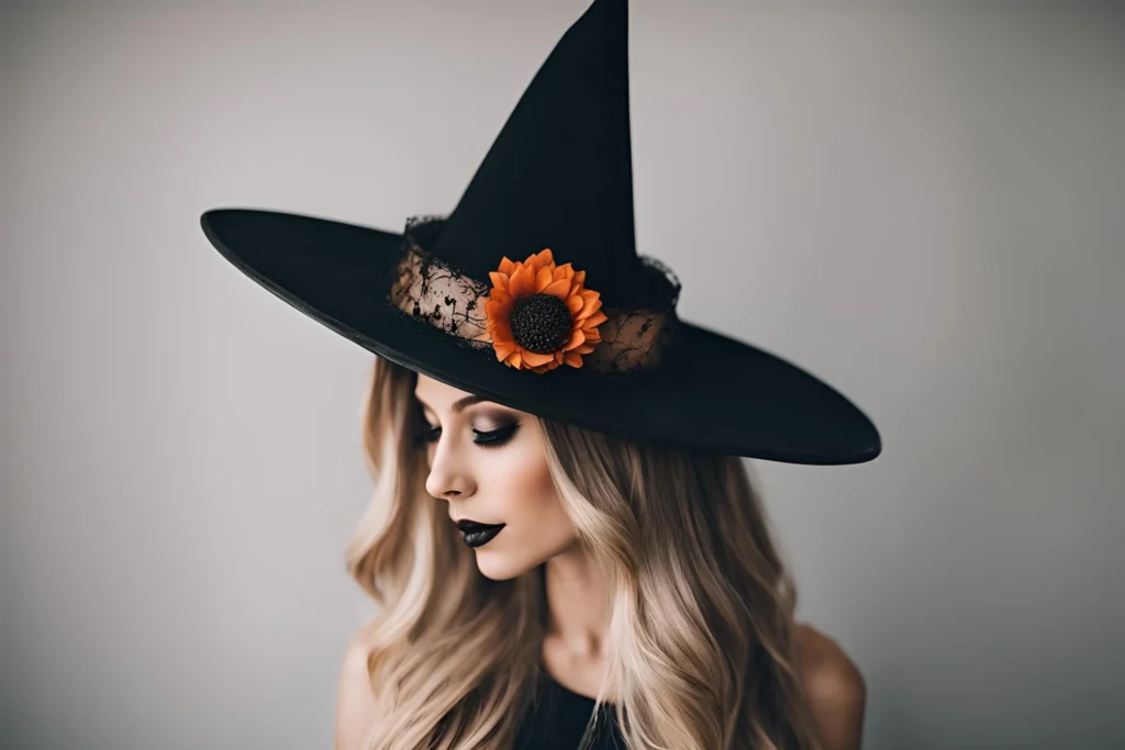 Elegant Witch Hat Hair