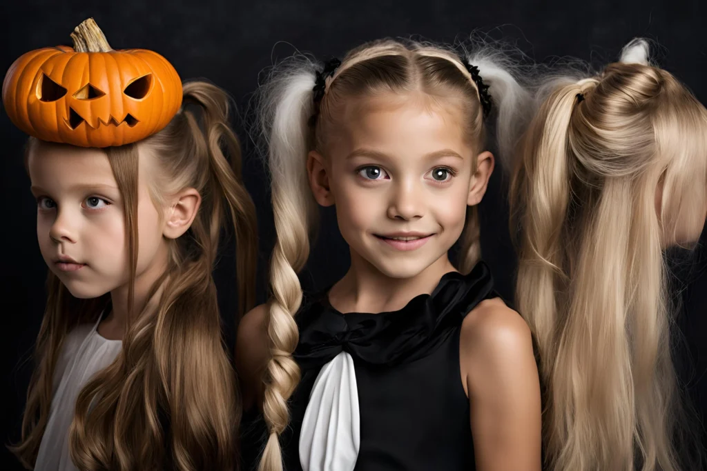 Ghostly Ponytail Hair for kids