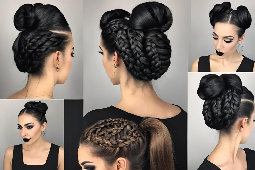 Gothic Braided Bun