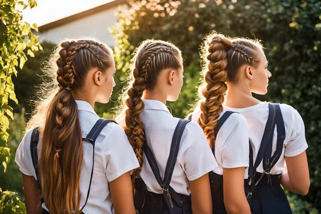 Loose Braided Ponytail for girls