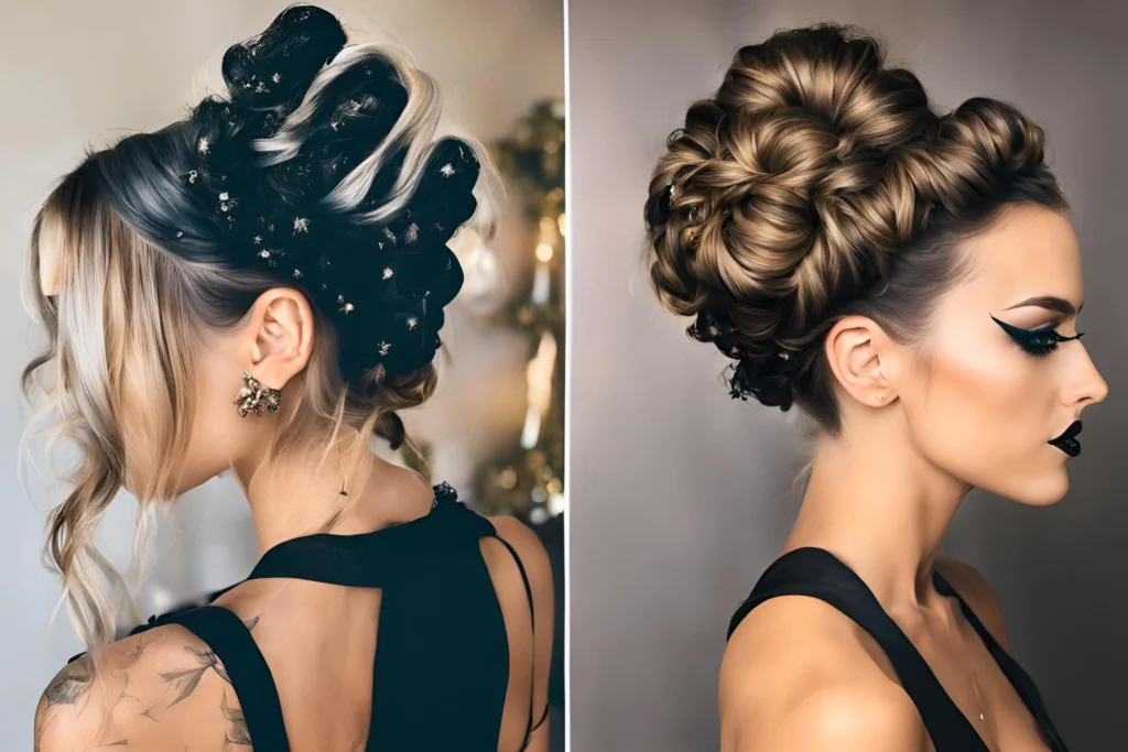 Messy Bun with a Twist