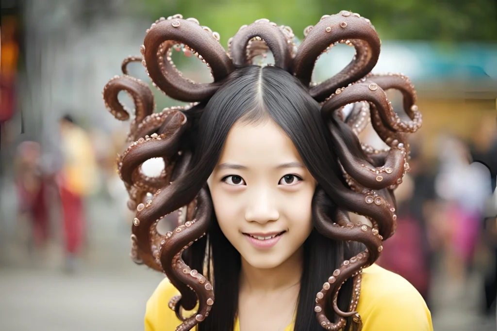 Octopus Hair for girls