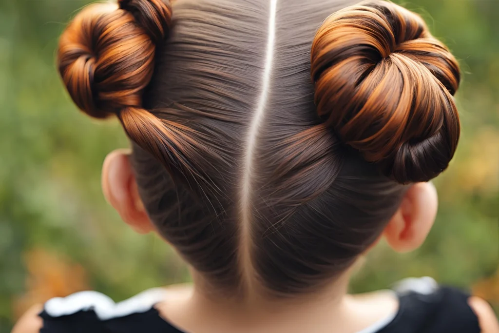 Pumpkin Bun Hair for kids