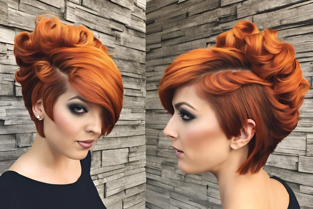 Pumpkin Spice Short Hair