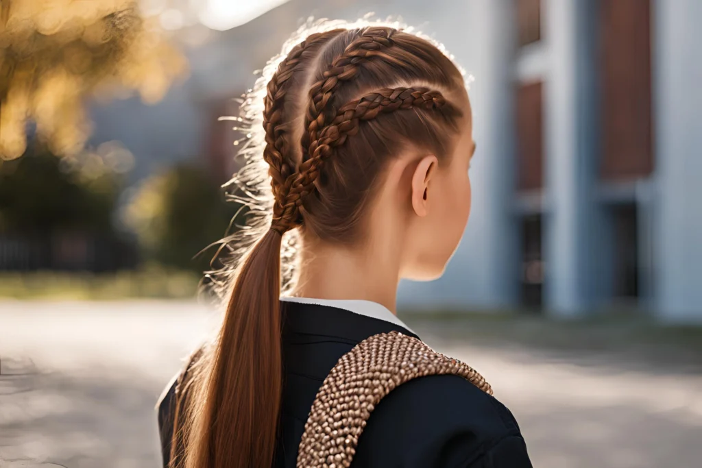 Side Braid Ponytail for girls