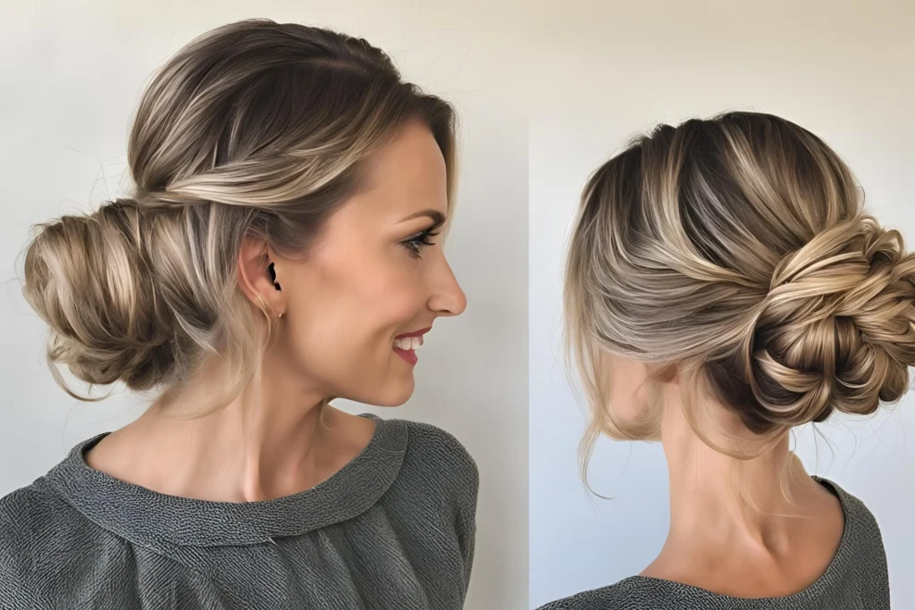 Simple Low Bun A Timeless and Elegant Choice on First date