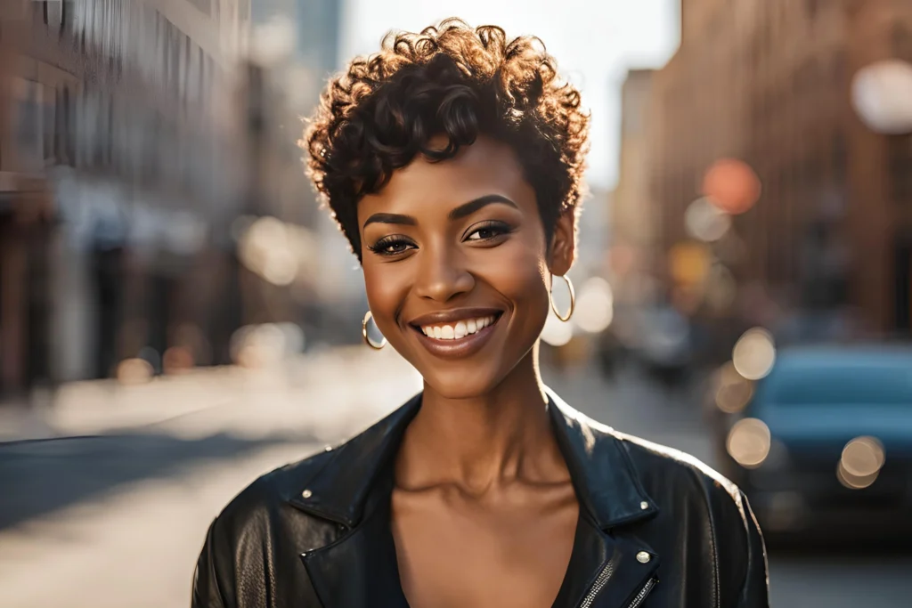 Textured Pixie Cut for Black Women