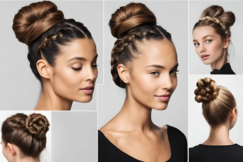 Twisted Crown Bun for girls