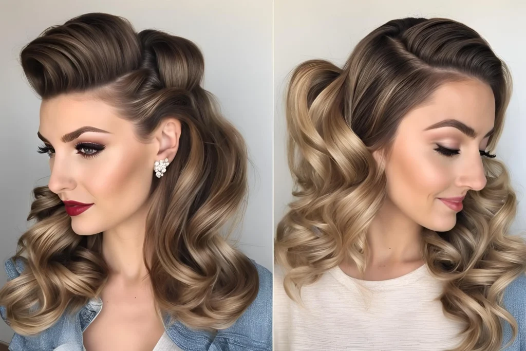 Vintage Glam Waves