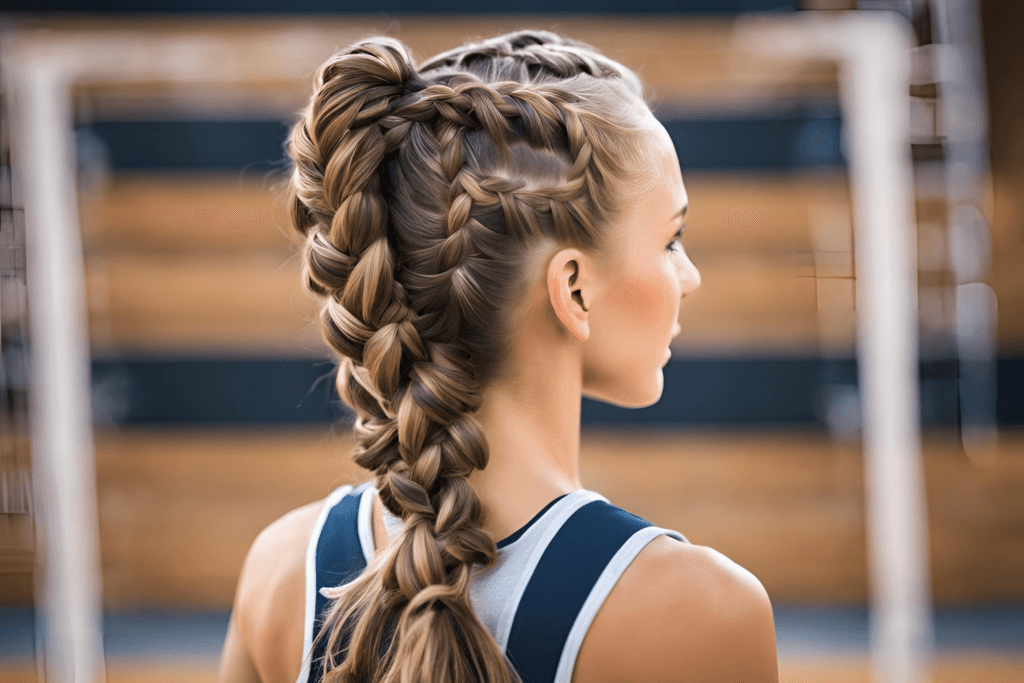 Volleyball French Braids for Strong Hold for girls