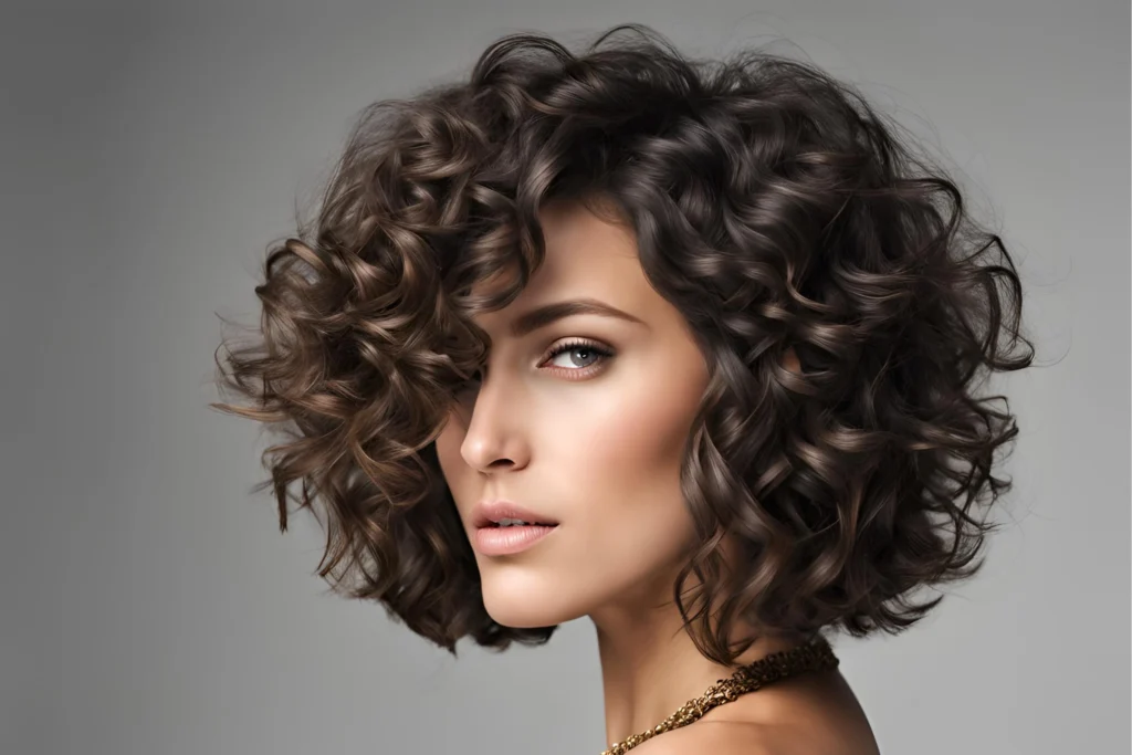 Voluminous Curly Bob