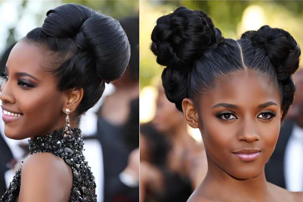 Black Girls Updos and Buns Hairstyle for Black Girls