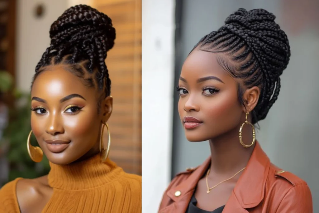 Braided Updo for Black Girls